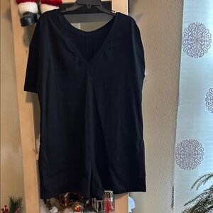 Classic Black V-Neck Women's Jumpsuit